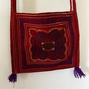 Artisan Embroidered Crossbody Bag from Thailand